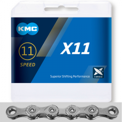 Cadena kmc x11r-gris 114p 11v