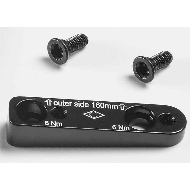Adaptador pinza trasera campy 160mm flat mount incluye tornillos