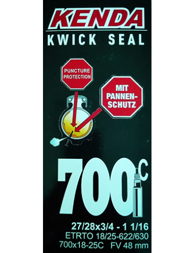 Camara kenda 700x18/25c antipinchazos v/pres