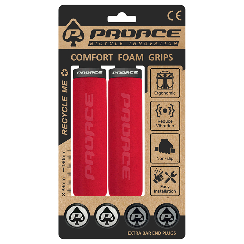 Par puños proace comfort foam (lock on) rojo