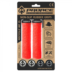 Par puños proace antideslizantes enduro rojo (luck on)