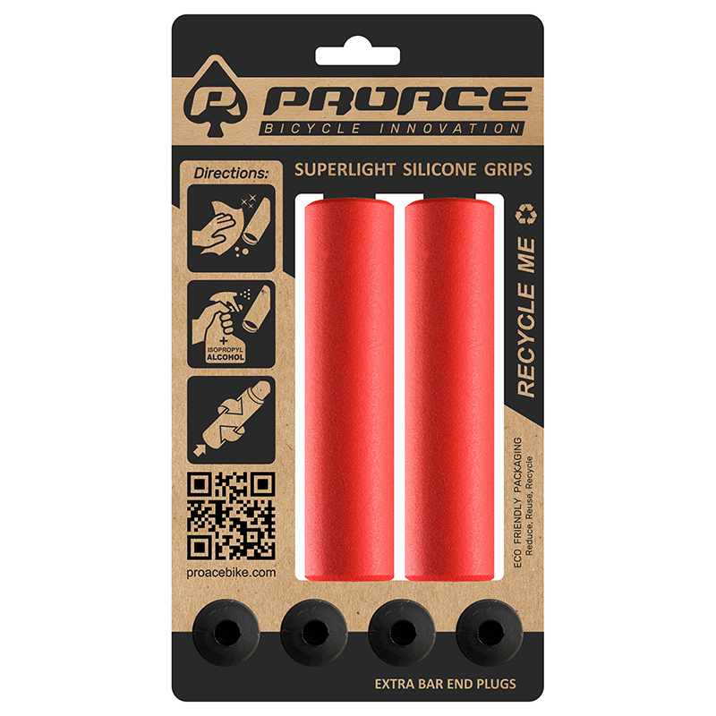 Par puños proace silicona superlight rojo
