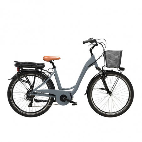 Bicicleta e-bike vanity 26"  aranda m80 gris
