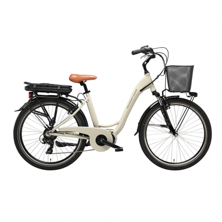 Bicicleta e-bike vanity 26"  aranda m80 crema