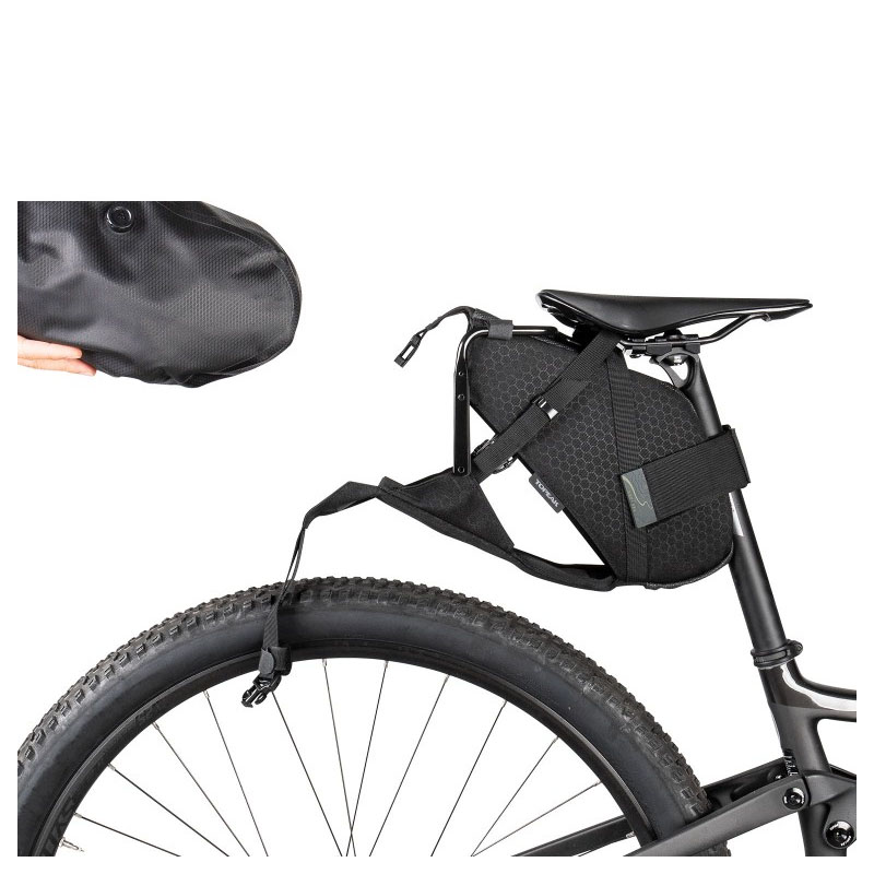 Bolsa backloader topeak 10l negro impermeable