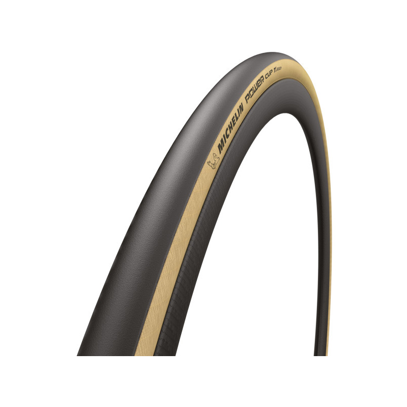 Cubierta 700x25 power cup tlr plegable negra/maron