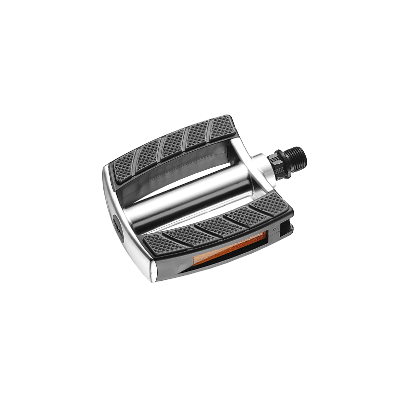 Par pedales e-bike aluminio antideslizantes plata