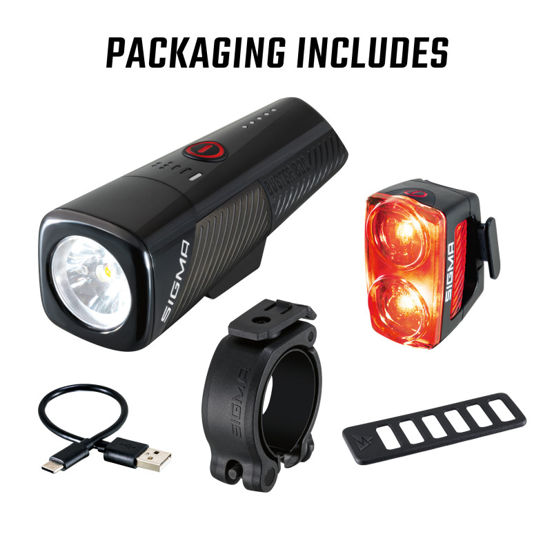 Set buster 800 + luz trasera rl150 usb