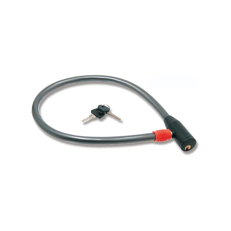 Candado cable llave titanic 5x600mm color titanio