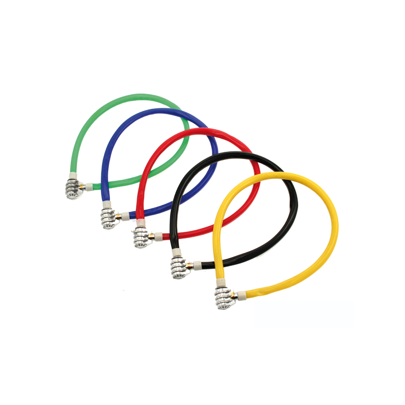 Candado cable combinacion 5 x 600mm colores surtid