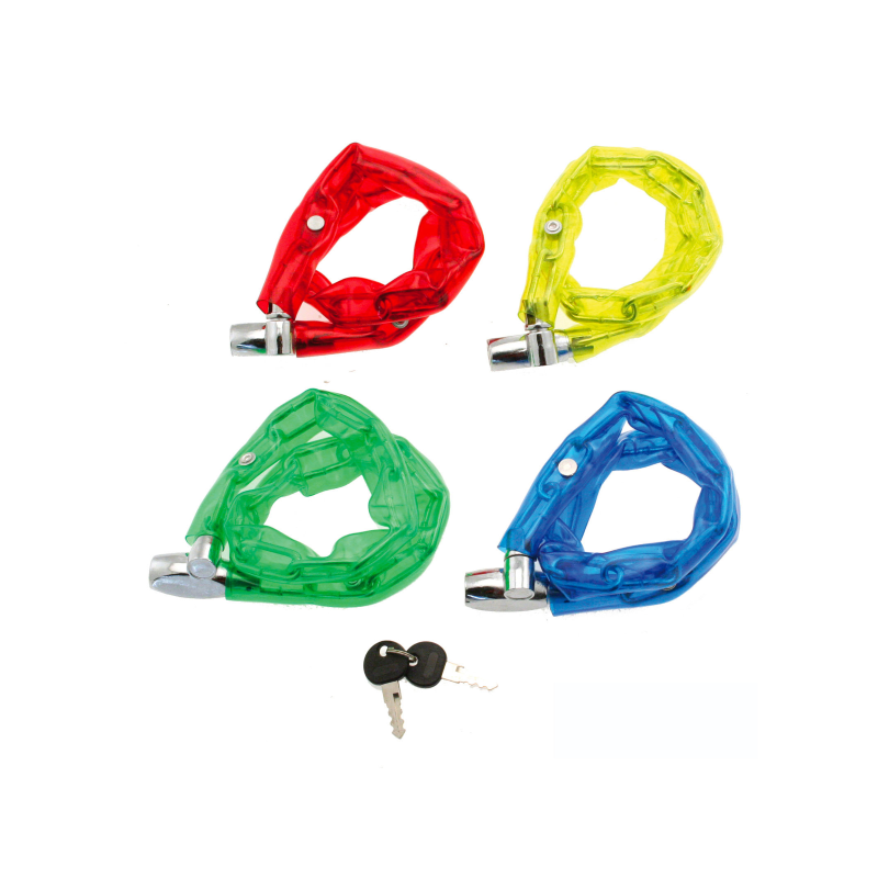 Candado cadena 5x800mm colores surtidos