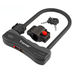 Candado u-lock dia. 12mm 165x320mm negro