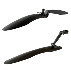 Jgo. guardabarros para mtb plastico negro