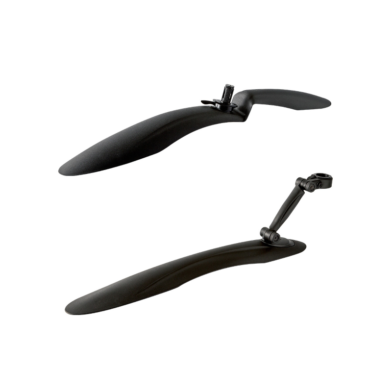 Jgo. guardabarros para mtb plastico negro