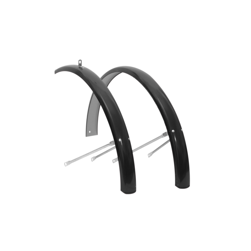 Guardabarros metalicos olanda 26 negro, premontado