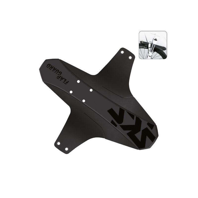 Guardabarro del. flap guard, 317mm largo, negro