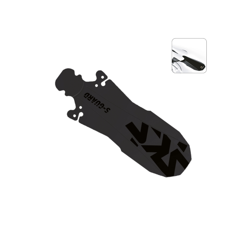Guardabarro tras. s-guard, 290mm largo, negro