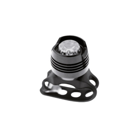 Luz delantera metal, baterias incluidas, negro
