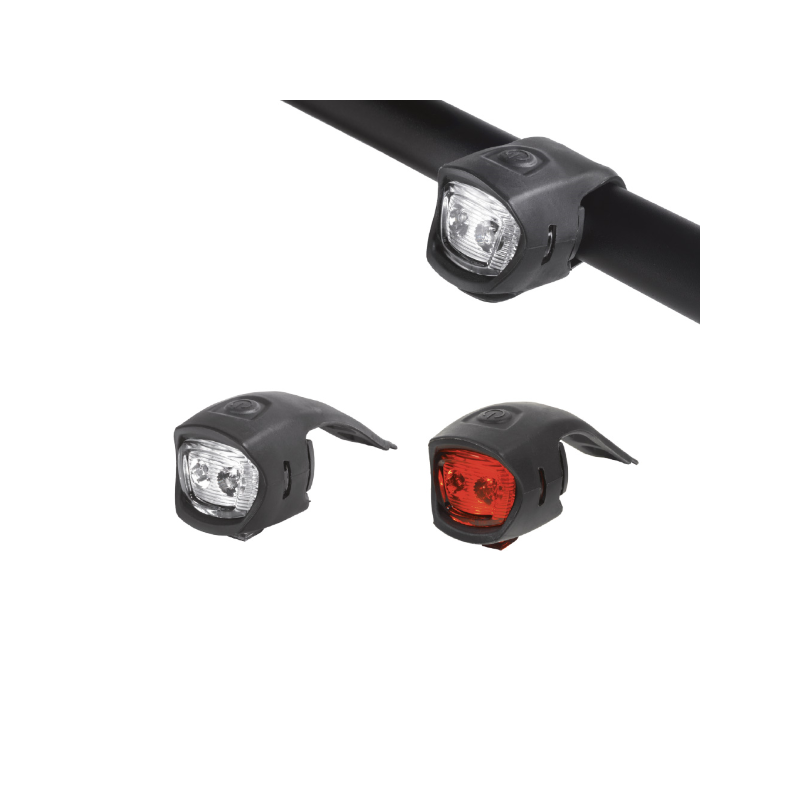 Kit luces del+tras minion silicona negro