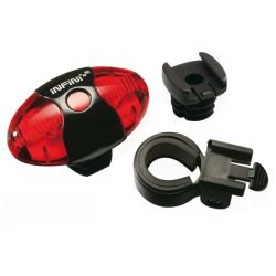 Luz trasera vista, 5 leds de luz roja