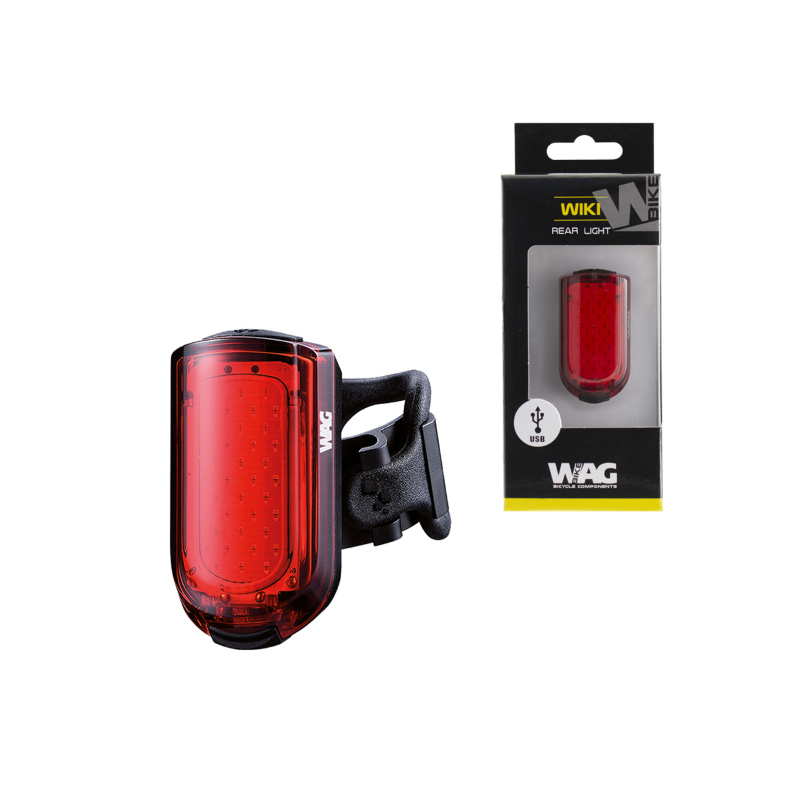 Luz trasera wiki, 38 cob, led roja, usb