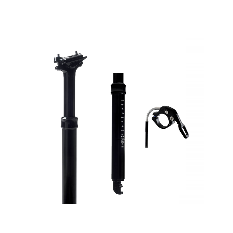 Tija telescopica 31,6x400mm/ 50 mm, cable int, neg