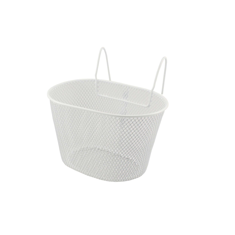 Cesta delantera bici infantil c/ganchos blanco