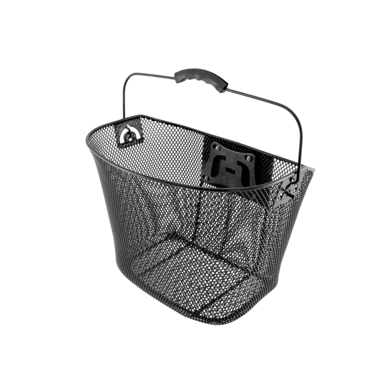 Cesta delantera ovalada clip-on manillar negro