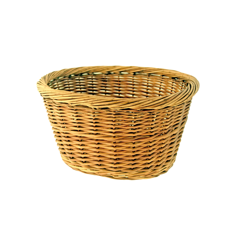 Cesta mimbre ovalada natural 36x30x19h cm s/gancho