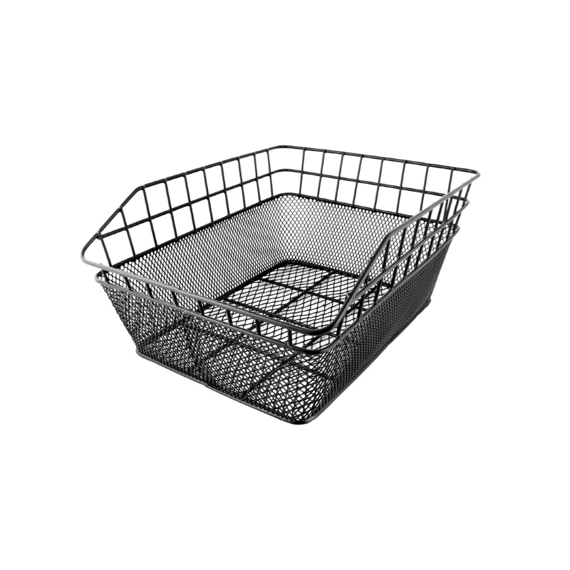 Cesta trasera doble malla negro