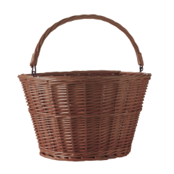 Cesta mimbre marron 36x26x22h cm, clip