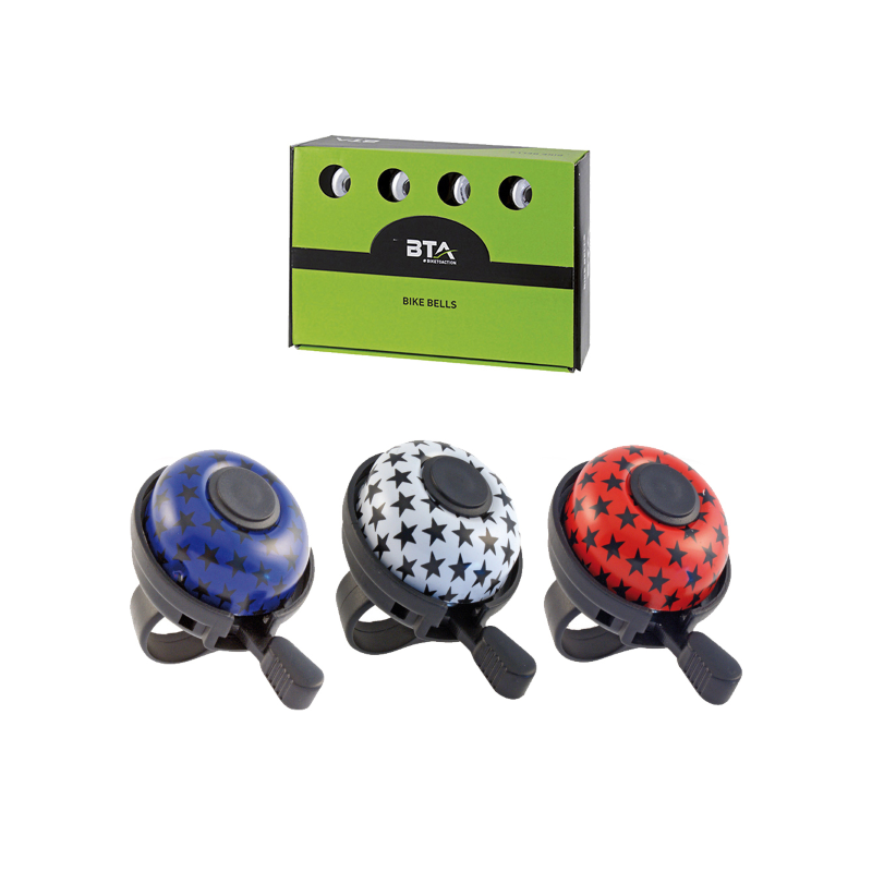 Timbre d.45 aluminio stars surtido expositor 12 ud