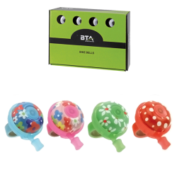 Timbre d.45 aluminio flowers surtido expositor 12