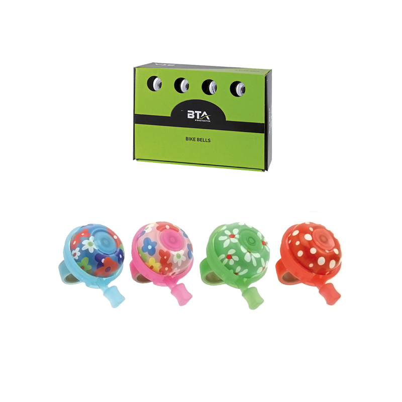 Timbre d.45 aluminio flowers surtido expositor 12