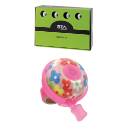 Timbre aluminio flowers rosa