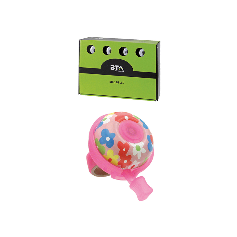 Timbre aluminio flowers rosa