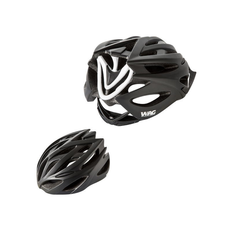 Casco  neutron, in-mould, l, negro y blanco