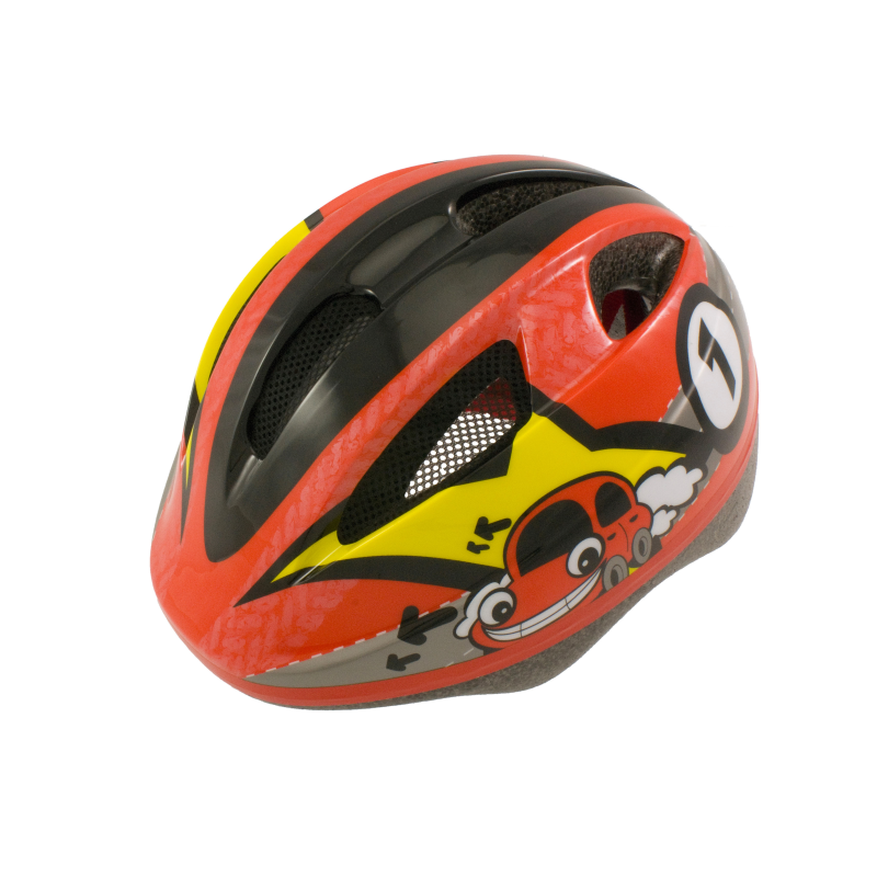 Casco infantil out-mould car rojo t.xs