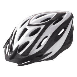 Casco rider out-mould blanco/negro t.m 54-58cm