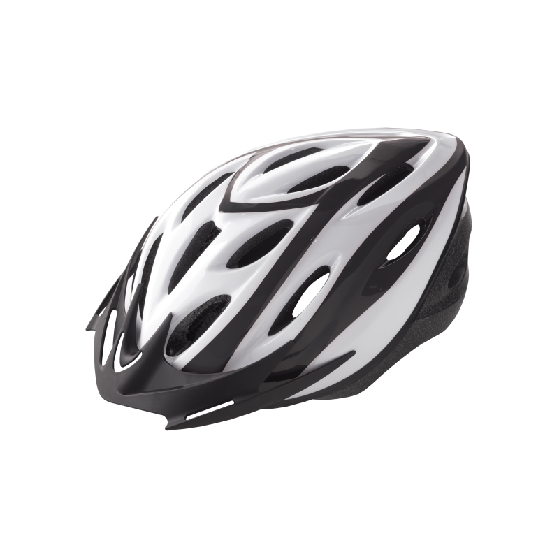 Casco rider out-mould blanco/negro t.m 54-58cm