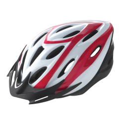 Casco rider out-mould blanco/rojo t.l 58-61cm