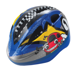 Casco infantil out-mould car azul t.xs