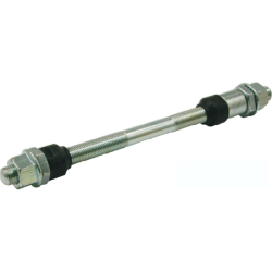 Eje completo carrete macizo trasero mtb rosca 3/8x