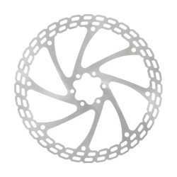 Disco freno alien 220mm 6 agujeros plata