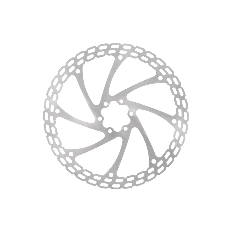 Disco freno alien 220mm 6 agujeros plata