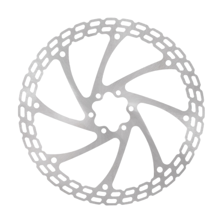 Disco freno alien 220mm 6 agujeros plata