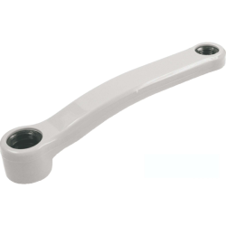 Biela izquierda 170mm acero/nylon gris curva