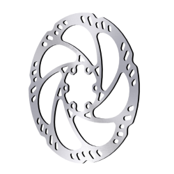 Disco freno storm hc 160mm 6 agujeros plata