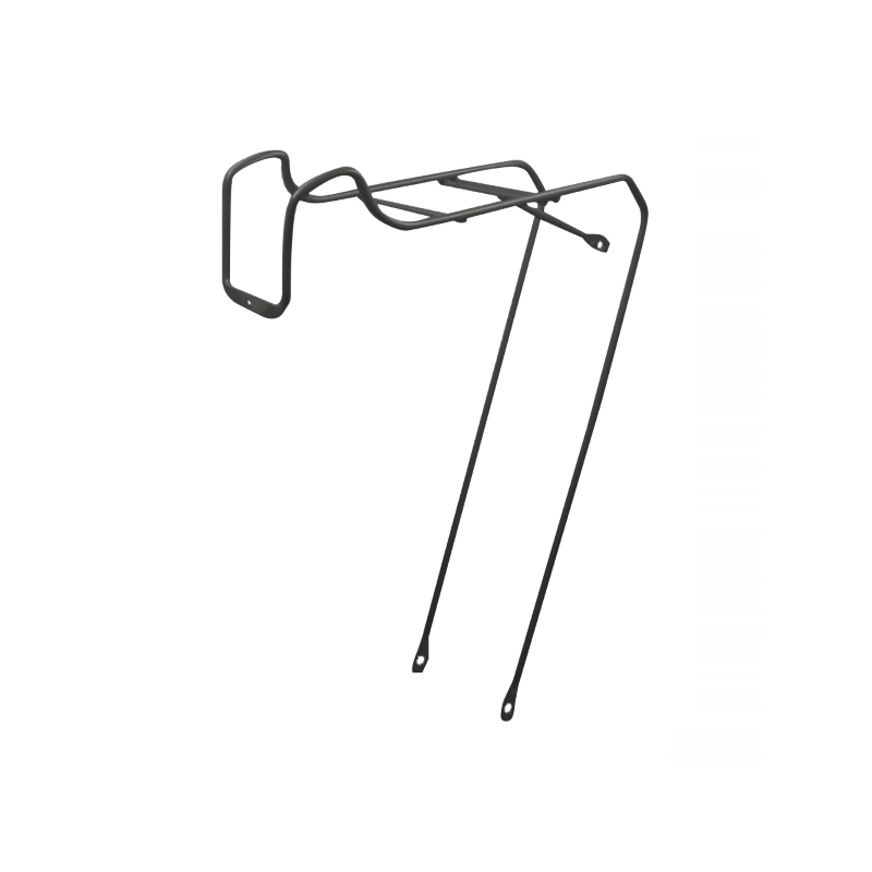 Porta bultos delantero acero negro paseo.