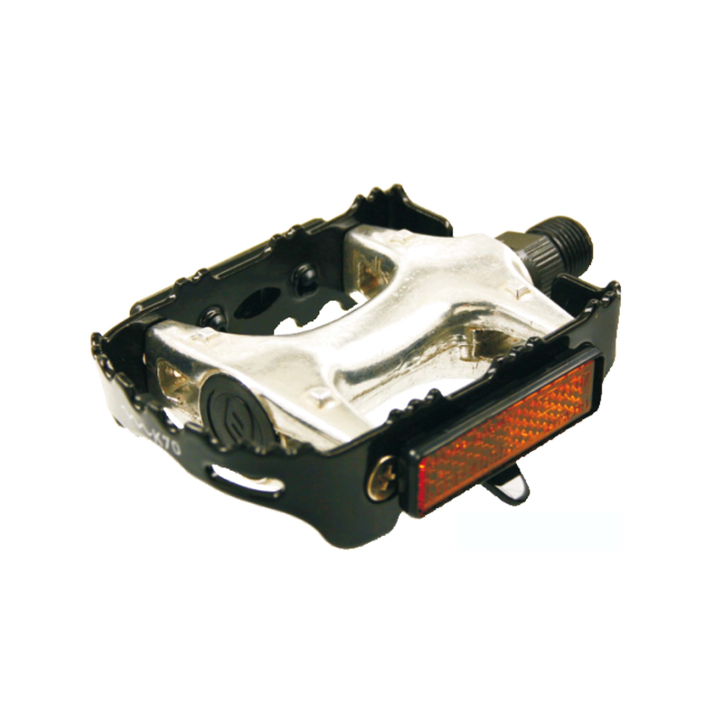 Jgo. pedales mtb aluminio-acero c/reflex homologad